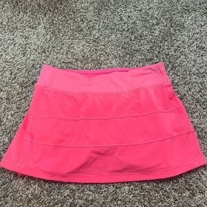 Lululemon Athletica Bright Pink Mini Skirt